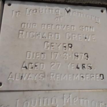 GEYER Richard Crewe -1973