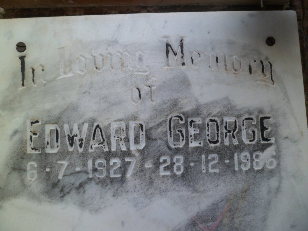 GEORGE Edward 1927-1986
