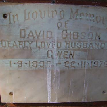 GIBSON David 1899-1976