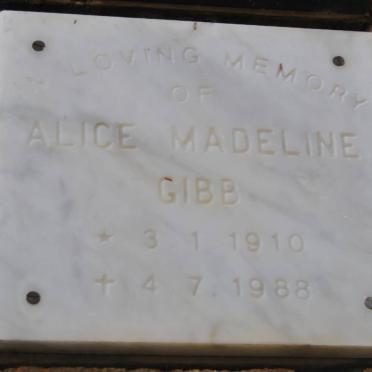 GIBB Alice Madeline 1910-1988