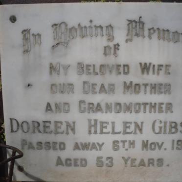GIBSON Doreen Helen -1966
