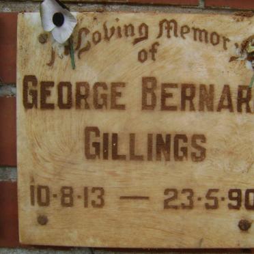 GILLINGS George Bernard 1913-1990