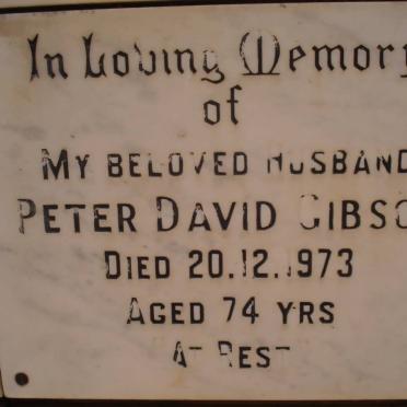 GIBSON Peter David -1973