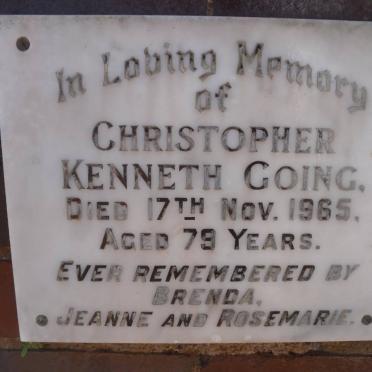 GOING Christopher Kenneth -1965