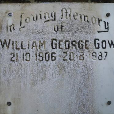 GOW William George 1906-1987