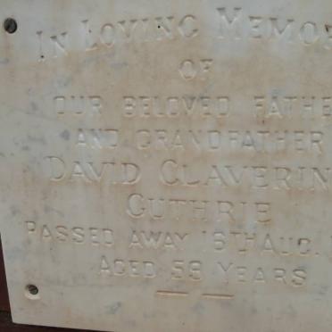 GUTHRIE David Clavering -1971