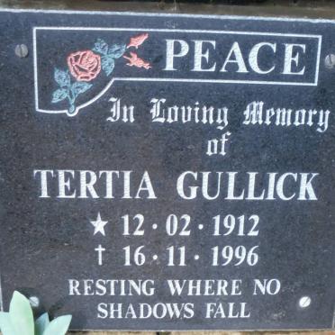GULLICK Tertia 1912-1996