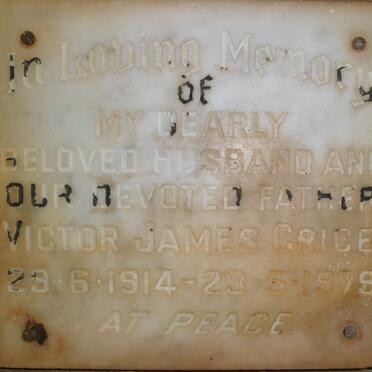 GRICE Victor James 1914-1979