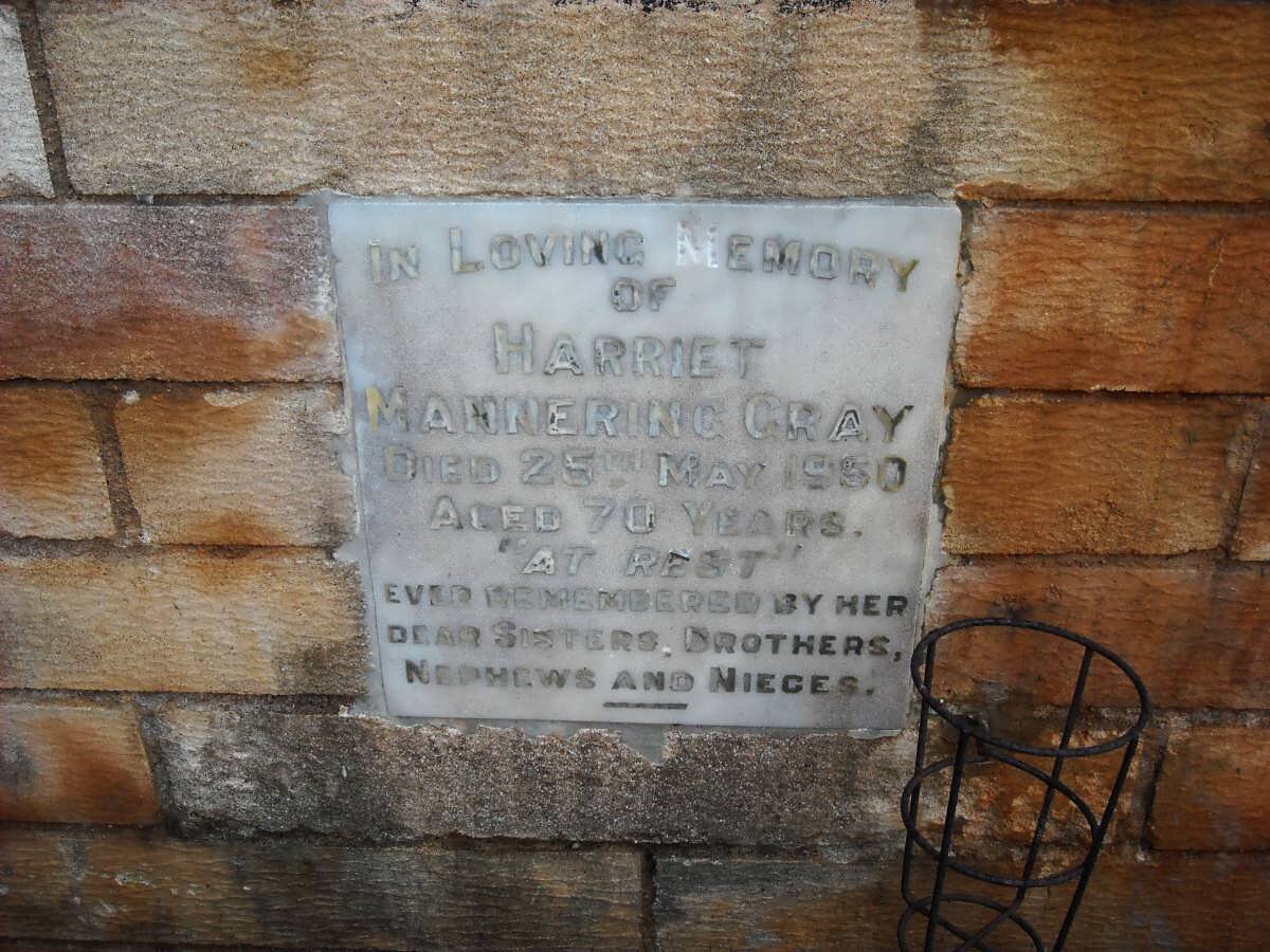 GRAY Harriet Mannering  -1950