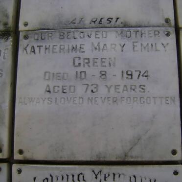 GREEN Katherine Mary Emily -1974