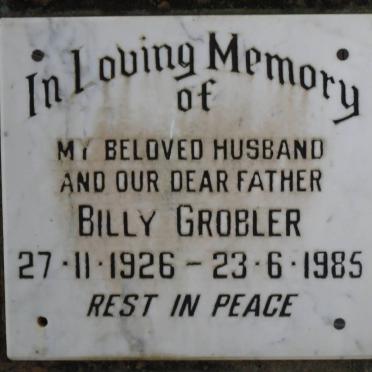 GROBLER Billy 1926-1985