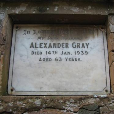 GRAY Alexander -1939 