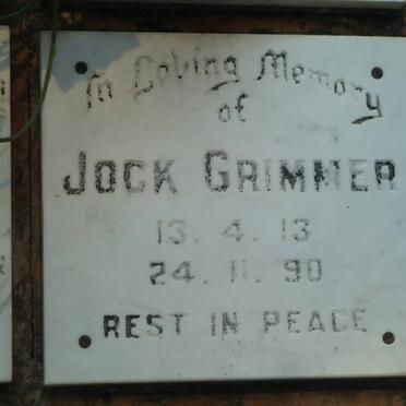 GRIMMER Jock 1913-1990