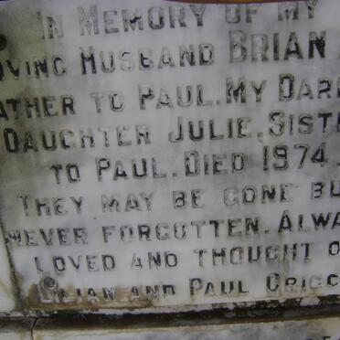 GRIGGS Brian -1974 :: GRIGGS Julie -1974