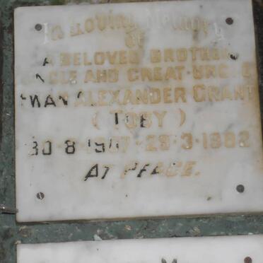 GRANT Ewan Alexander 1907-1982