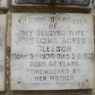 GLEESON Georgina Agnes 1936-1977