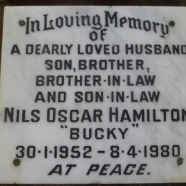 HAMILTON Nils Oscar 1952-1980
