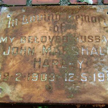 HARLEY John Marshall 1909-1981