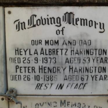 HARINGTON Peter Hendry -1985 &amp; Heyla Albretz 1973