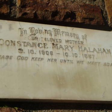 HALAHAN Constance Mary 1906-1967