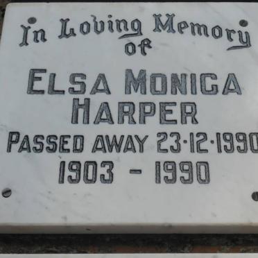 HARPER Elsa Monica 1903-1990