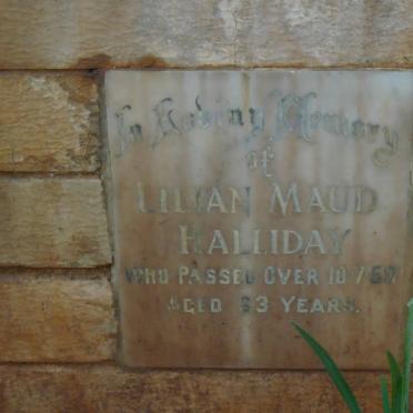 HALLIDAY Lilian Maud -1950