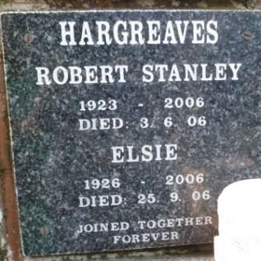HARGREAVES Robert Stanley 1923-2006 &amp; Elsie 1926-2006