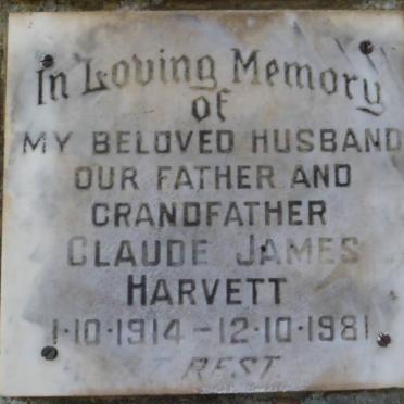 HARVETT Claude James 1914-1981