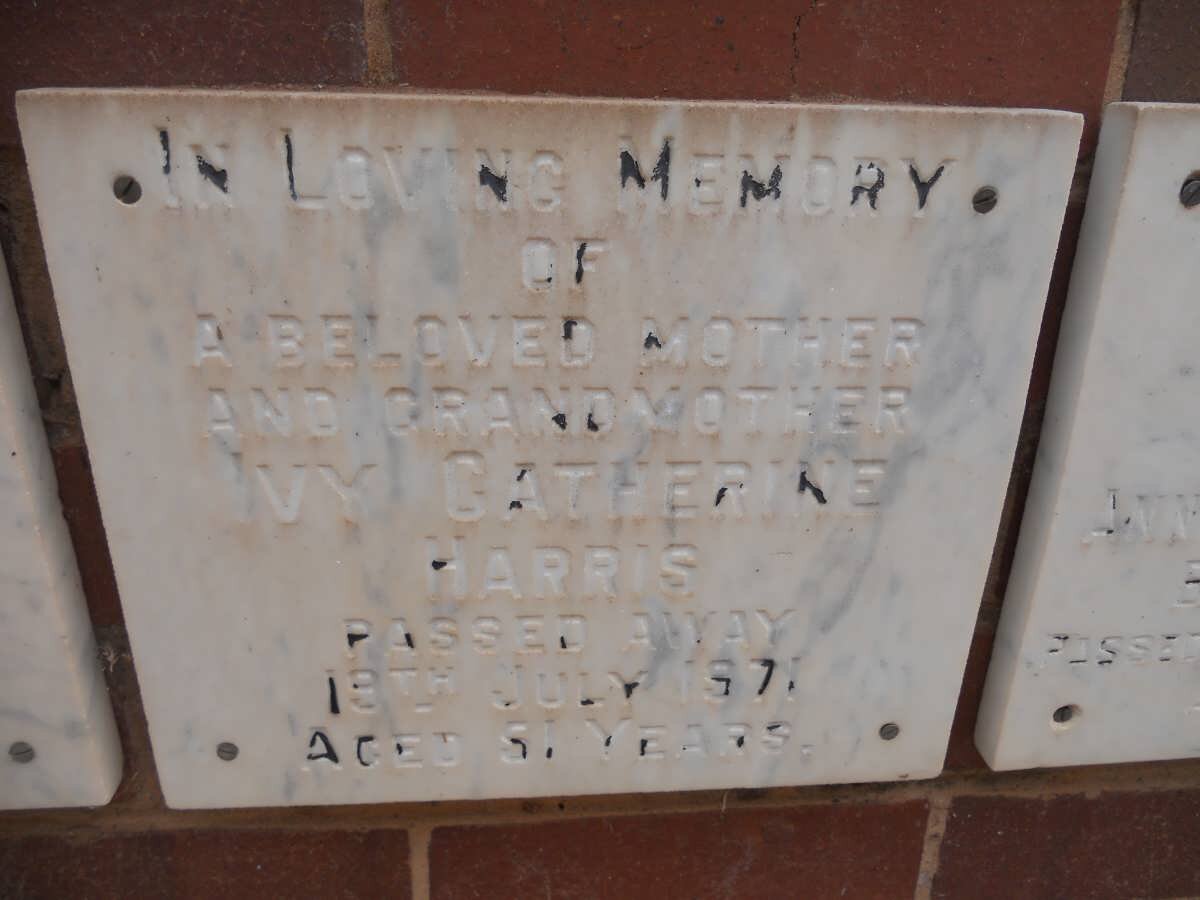 HARRIS Ivy Catherine -1971