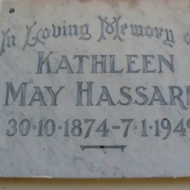 HASSARD Kathleen May 1874-1949