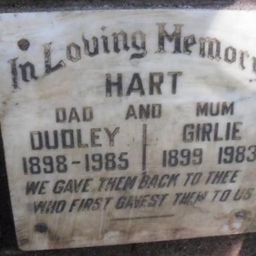 HART Dudley 1898-1985 &amp; Girlie 1899-1983