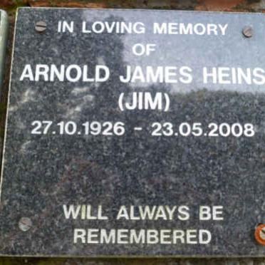 HEINS Arnold James 1926-2008