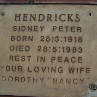HENDRICKS Sidney Peter 1918-1983