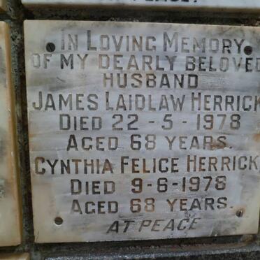 HERRICK James Laidlaw -1978 &amp; Cynthia Felice -1978