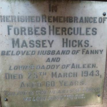 HICKS Forbes Hercules Massey -1943