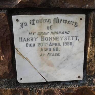 HONNEYSETT Harry  -1958