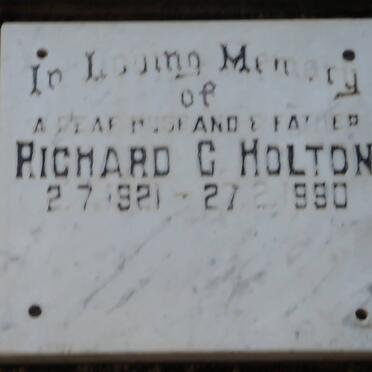 HOLTON Richard C. 1921-1990