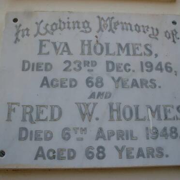 HOLMES Fred W. -1948 &amp; Eva -1946