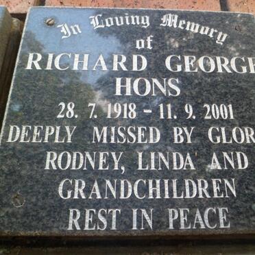 HONS Richard George 1918-2001