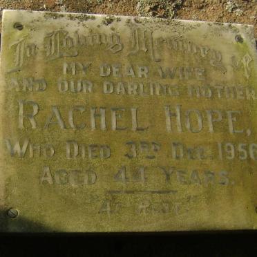 HOPE Rachel -1956