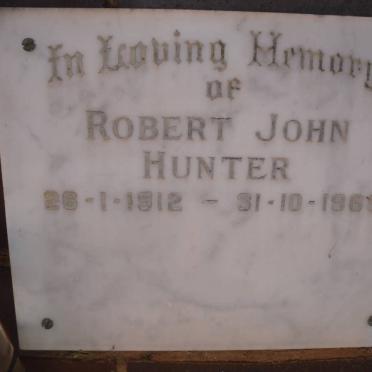 HUNTER Robert John 1912-1969