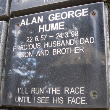 HUME Alan George 1957-1998