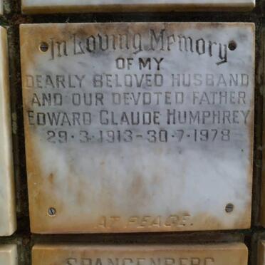 HUMPHREY Edward Claude 1913-1978