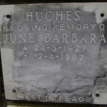 HUGHES June Barbara 1927-1982