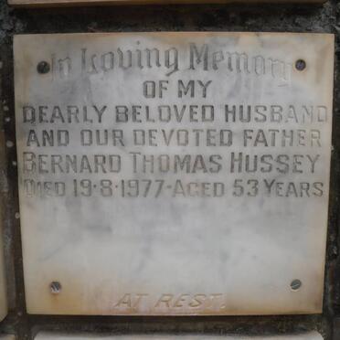 HUSSEY Bernard Thomas -1977