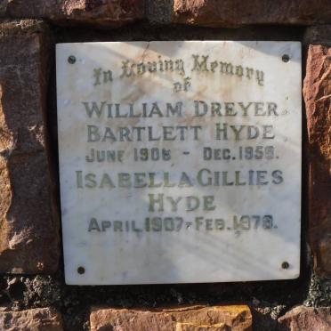 HYDE William Dreyer Bartlett 1906-1958 &amp; Isabella GILLIES 1907-1979