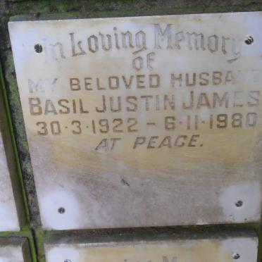 JAMES Basil Justin 1922-1980