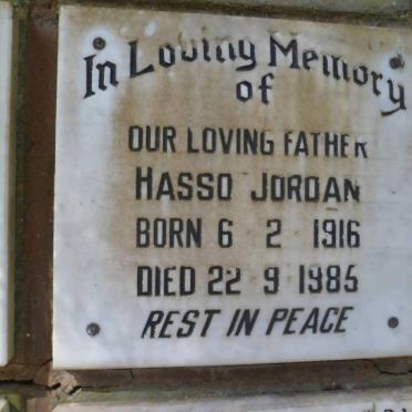 JORDAN Hasso 1916-1985