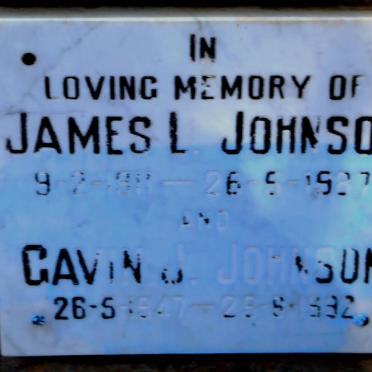 JOHNSON James L. 1911-1987 :: JOHNSON Gavin J. 1947-1992