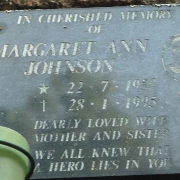 JOHNSON Margaret Ann 1950-1995